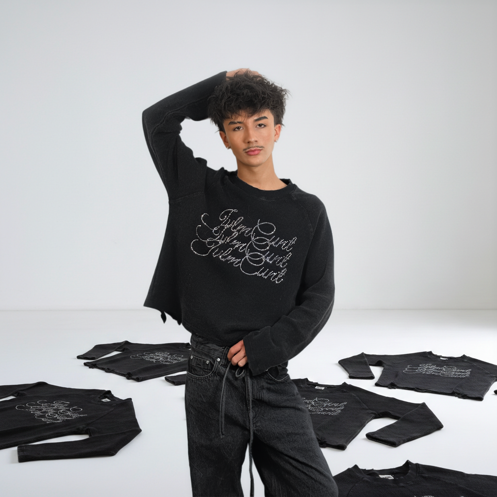 LongSleeve CvntyStrass